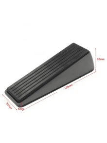 1个抛光金属门挡，减震门楔，隔音防风，金属框架带橡胶防滑垫，无需钻孔，最佳礼品 - 彩色 - 查看 11