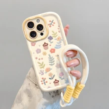 A Cute Dog,Pink Bow Phone Case Which Can Be Matched With A Same-Style Mobile Phone Charm Phone Case Compatible With IPhone17/17 AIR/17 PROMAX/17 PRO/16/7/8/11/12/13/14/15/X/XR/Xs/Plus/Pro/Pro Max/SE2/16E - antique white - View 7