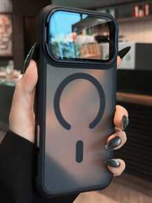 奢华镜框磁吸手机壳，兼容 17 Pro Max/17/16/15/14 Plus/13/12 Pro Max/11，支持无线充电，防震盔甲框透明保护壳，带镜片玻璃