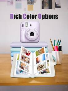 Album ảnh mini 108 ngăn, phù hợp với phim chụp ảnh lấy liền Mini 12/11/7+/9/Link 2, ảnh 2x3 inch, thẻ ảnh Kpop. - Nhiều màu - Xem 2