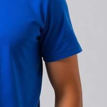 Comfortable Minimalist Printed T-Shirt - Azul - Ver 4