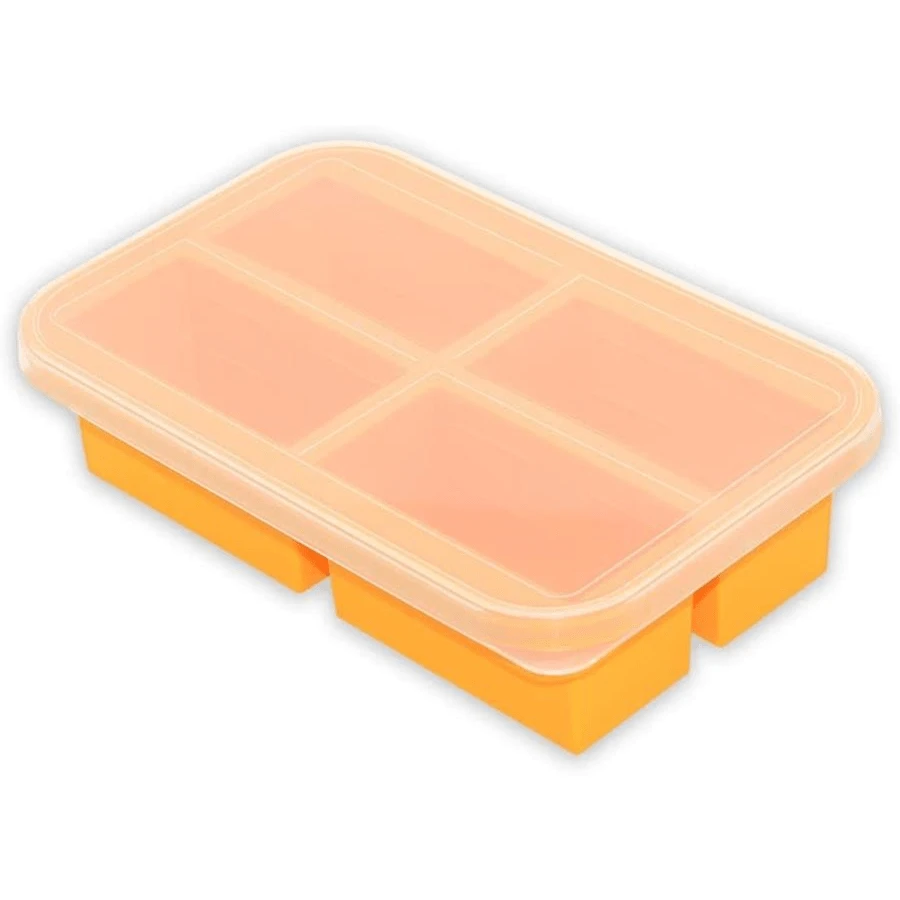 Bangp 1-Cup Silicone Freezer Trays With Lid,2 Pack,Easy-Release Silicone Freezing Tray For Soup Ice Cubes,Soup Freezer Molds,Freeze &Amp; Store Broth,Sauce,Leftovers - Makes 8 Perfect 1 Cup Portions - 1 - 查看 1
