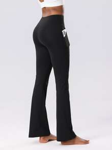 3 Stück Damen Thermofutter Radfahrhose, Sport Schlaghose, Hoher Bund formende Leggings, mit 2 Taschen, geeignet für Fitness, Yoga, Laufen, Outdoor Sport, Radfahren, Herbst/Winter, Fleece