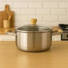 High-Quality And Beautiful Aluminum Cookware Set With Glass Lids, 2, 3, 4, Or 5 Pieces. - 查看 3