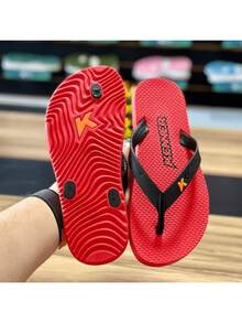 Men's Summer Flip Flops Launch Lightweight Comfortable Promotion Rakka Sandal - Red - View 2