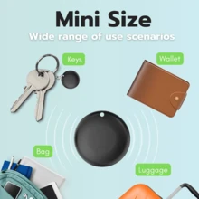 Rastreador Bluetooth inteligente para Android, localizador de itens certificado, rastreador de bagagem, localizador de itens, rastreador inteligente funciona com o aplicativo "Encontre meu dispositivo" (não compatível com iOS e), adequado para rastreamento de carteira, bagagem, animais de estimação, carro e itens valiosos