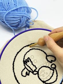 Punch Embroidery Kit, Includes Punch Needle And Threader, DIY Rug Making, Wall Decor And Punch Needle Craft Tools