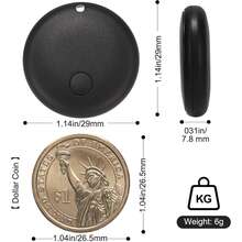 Rastreador Bluetooth inteligente para Android, localizador de itens certificado, rastreador de bagagem, localizador de itens, rastreador inteligente funciona com o aplicativo "Encontre meu dispositivo" (não compatível com iOS e), adequado para rastreamento de carteira, bagagem, animais de estimação, carro e itens valiosos