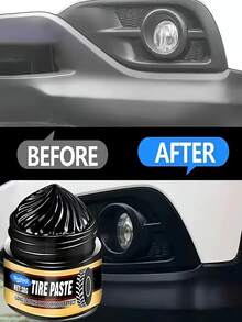 Tire Wax, Long-Lasting Shine Protectant, Car Plastic Parts Renewal, Scratch Removal & Repair Paste