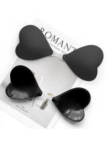 1 chiếc áo ngực dán không dây vô hình, hình trái tim, bằng silicon dành cho ngực nhỏ, nâng đỡ và tạo dáng, thích hợp cho váy hở lưng và váy cưới. - Nhiều màu - Xem 6