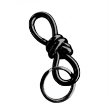 1 pieza Llavero con hebilla de nudo, Llavero con anillo en D - Accesorio de bolso de lujo de alta calidad, perfecto para añadir estilo a tu bolso, uso diario - Multicolor - View 9