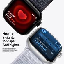 Apple Watch Series 10 GPS Smartwatch (Sport Band) Size S/M Fits Wrist Circumference 130-180mm.Size M/L Fits Wrist Circumference 145-220mm. - Rose Gold - View 4