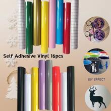 Self-Adhesive Permanent Vinyl Sticker Set, Suitable For Mugs, Glasses, Windows, Party Decorations, Crafts Cutting, Home Decor - Multicolor - View 13