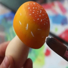 24 Pieces Of Unfinished Wooden Mushrooms, Natural Mini DIY Wooden Mushroom Dolls Used For Art, Crafts, Painting And Desktop Decoration Of Home Shelves. - Multicolor - View 4