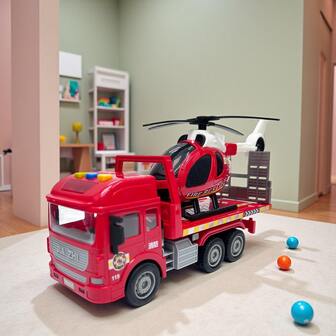 惯性动力运输卡车玩具、飞机玩具、男孩派对礼品玩具、儿童游戏、玩具、儿童生日、儿童玩具、儿童互动玩具、男孩玩具、儿童运输玩具、派对礼品、万圣节、圣诞节、男孩礼物、生日礼物