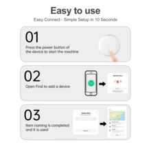 Rastreador Bluetooth inteligente para Android, localizador de itens certificado, rastreador de bagagem, localizador de itens, rastreador inteligente funciona com o aplicativo "Encontre meu dispositivo" (não compatível com iOS e), adequado para rastreamento de carteira, bagagem, animais de estimação, carro e itens valiosos