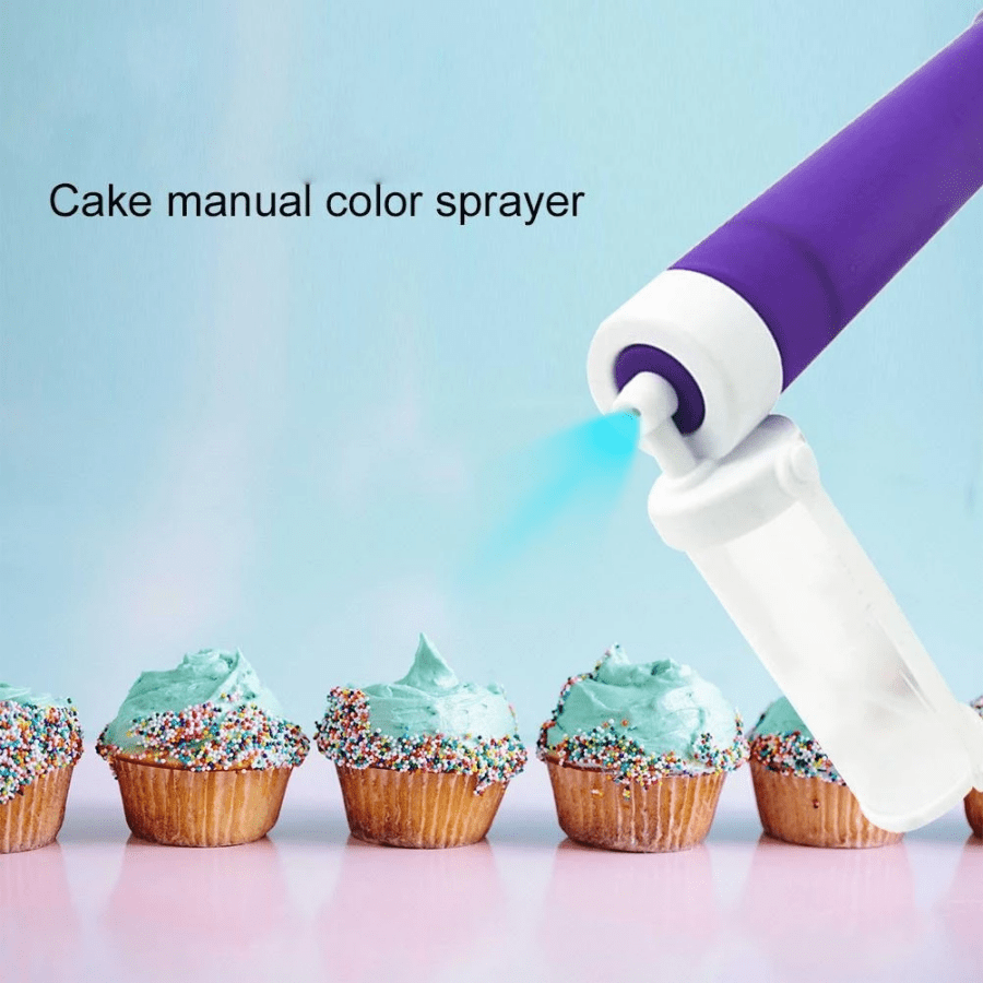 Pulverizador Bombinha Para Pó Glitter Decoração Do Bolo Torta Borrifador Aplicador- confeitaria