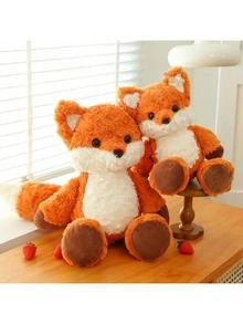 A Soft And Fluffy Red Fox Plush Doll, Suitable For Children Of All Ages. This Doll Is Durable, Fun, And Highly Interactive, Featuring A Fluffy Orange And White Patterned Design With Black Eyes. It Is The Perfect Choice For Play And Relaxation. It Is An Essential Doll For Children And An Indispensable Doll Accessory. This Doll Is Durable And Highly Interactive.
