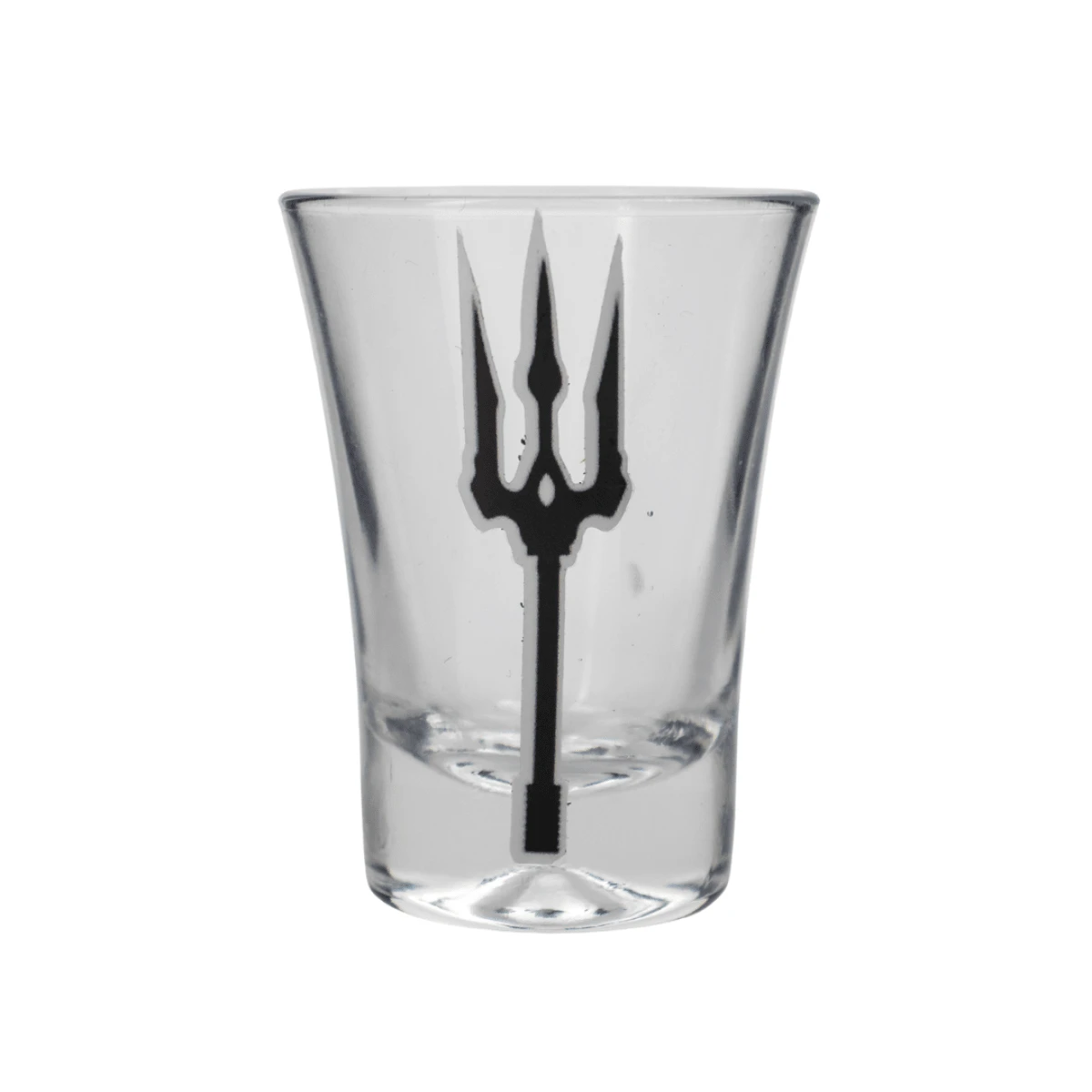 Copo Dose Cachaça Exú Tridente Trabalhado Vidro 45 ml