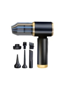 1 件[家庭和汽车使用]5000Pa 高吸力无线吸尘器，吹扫和吸尘二合一，7 合 1 礼盒装，USB 可充电，电池寿命长，缝隙清洁，沙发清洁，汽车和家居清洁工具，万圣节和圣诞节礼物 - 黑色 - 查看 12