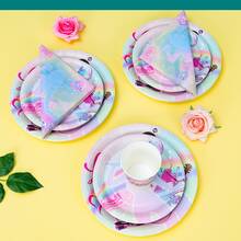 25pcsStar Party Tableware Set - Disposable Plates, Napkins, Cups, Suitable For 25 Guests, Ideal For Birthday Parties, Family Picnics