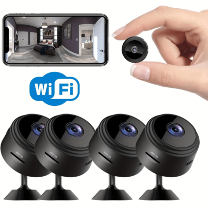 Mini Wireless Smart Camera, With Wi-Fi, Rechargeable Lithium Polymer Battery, Motion Detection, Not Waterproof, Can View Live Footage Anytime Anywhere Via Remote App - Ideal For Home Monitoring, Mini Wireless Camera
