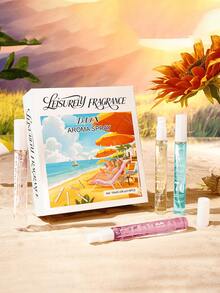 1 Bottle/5 Bottles/10 Bottles Limited Edition Portable Multi-Layer Happiness Fragrance Mist, Containing Long-Lasting, Natural, Fresh And Charming Fragrance Essence, Releasing Elegant Rio De Janeiro Vanilla, Coconut Flower, Fruit, Citrus Wood And Marine Scents, Air Freshener Fragrance Spray - Multicolor - View 4