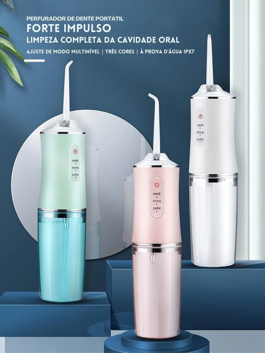 Rechargeable Oral Dental Irrigator 220ml Hygiene Oral Cleaning Portable Tooth Cleaner - Random Color - View 1