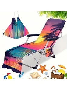 Schnell-Trocknender Strandstuhltuch mit Aufbewahrungstasche - ideal für Lässig und Reisen