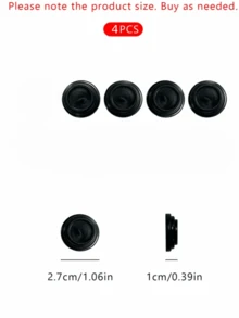 10pcs Car Door Sound Insulation Shock Absorbing Pads (Product Adhesiveness Is General, Customers Can Paste It By Themselves) - Multicolor - View 14