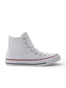 Converse Chuck Taylor All Star 高帮女式帆布鞋，透气缓震，轻便百搭，适合通勤和日常穿着，黑色 M7650C - 白色 - 查看 4