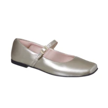 LOLLA MARIA WOMEN'S SQUARE TOE DOLL SHOE WITH CASUAL BUCKLE - 金色 - 查看 7