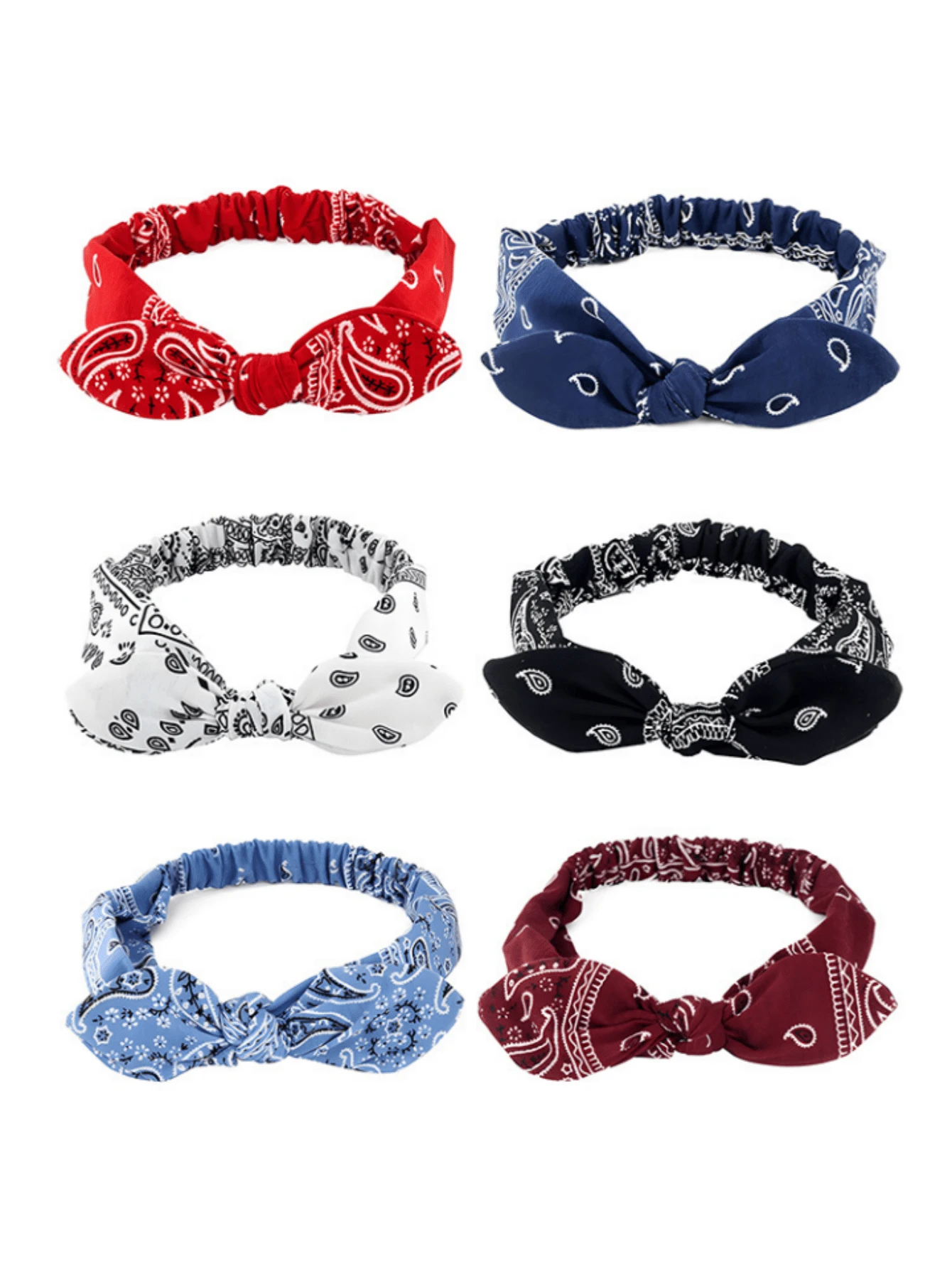 1pc Women's Paisley Pattern Retro Elastic Headband/Headscarf Fall Hair Band Bowknot Hair Accessories Women Bandana Casual Sweatband Autumn Hair Wrap Winter For Vacation Outfits Woman