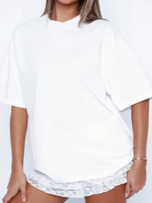 一件可定制的女士短袖T恤，您可以印制自己的照片、文字和日期，打造一件舒适个性化的T恤，适合休闲穿着、运动、日常出行，是送给妻子、女友、朋友和家人的理想礼物，也是生日或情人节的绝佳礼物。 - 彩色 - 查看 5