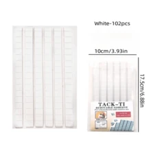 102片-96片-48片-30片装粘性粘土，可移除粘土，可重复使用墙面粘土，用于悬挂图片、海报、博物馆藏品和艺术画作