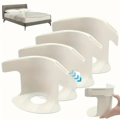 4pcs C-Type Fasteners + 4PCS Transparent Anti-Slip Strips Bed Sheet Fastening Clips New Style Duvet Cover Anti-Slip No-Move Artifact Needle-Free Clips Invisible Buckle Four-Corner Fixing