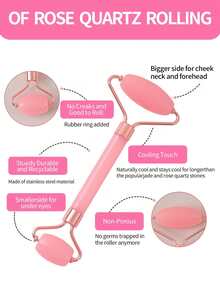 4pcs Ice Roller Facial Skincare Set - Includes Facial Massage Ice Roller, Folding Makeup Mirror, Rose Quartz Roller With Massage Head And Gua Sha Board, For Relieving Facial And Eye Puffiness, Facial Contouring And Enhancing Skin Care And Glow, Suitable For Eyes, Neck And Face, Ice Roller Mold Cube - Skincare Tools. Summer Ice Massage Supplies, Office Supplies, School Supplies, Travel Essentials.,Beauty,Skin Care Products,Spa,Self Care,Skin Care Tools,Face Care,Esthetician Supplies,Massage,Face Massage Tool,Face Roller