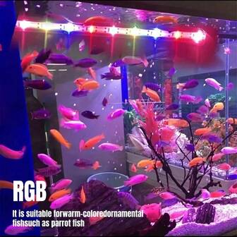 1PC Fish Tank Diving LED Light Aquarium Light, 24/34cm Fish Tank Light, Bar Aquarium Light, Fish Tank Aquatic Plant Light, Fish Tank Decoration Light, Small Fish Tank Light, Big Fish Tank Light, Atmosphere Light, Fish Tank Vitality Light, USB Aquarium Enhancement Light