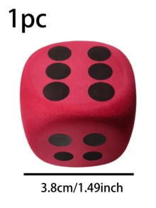 6 件小号软泡沫骰子套装 - 非常适合学习和玩耍 - 适合生日、圣诞节、万圣节等 - 彩色 - 查看 6