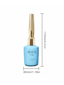 1pc 15ml Black Cat Eye Magnetic Glitter Gel Nail Polish, Black Magnetic Fine Glitter Effect, LED Gel Manicure, No Magnet Included