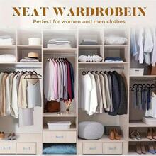 20 件植绒成人衣架，带 360° 旋转挂钩 - 节省空间的衣架，适用于卧室、浴室、宿舍衣物收纳 - 銀色 - 查看 8