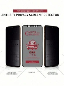 kamyuurs 3 miếng phim bảo vệ màn hình mềm mờ, không có bong bóng, dễ dán, chống vân tay, tương thích với iPhone 17Pro Max/17Pro/17Air/17/16 Pro Max/ 16 Pro/ 16/ 15 Pro Max/ 15 Pro/ 13 Pro Max/ 16/ 15/ 14/ 13/ 12/ 11 miếng phim bảo vệ màn hình mờ chống nhìn trộm mềm, không phải kính, vật dụng bảo vệ màn hình thiết yếu, dùng cho tấm chắn hàng ngày, văn phòng, gia đình, miếng dán bảo vệ màn hình điện thoại, phụ kiện điện thoại, chống sốc, chống rơi, chống trầy xước - 3 chiếc - Xem 4