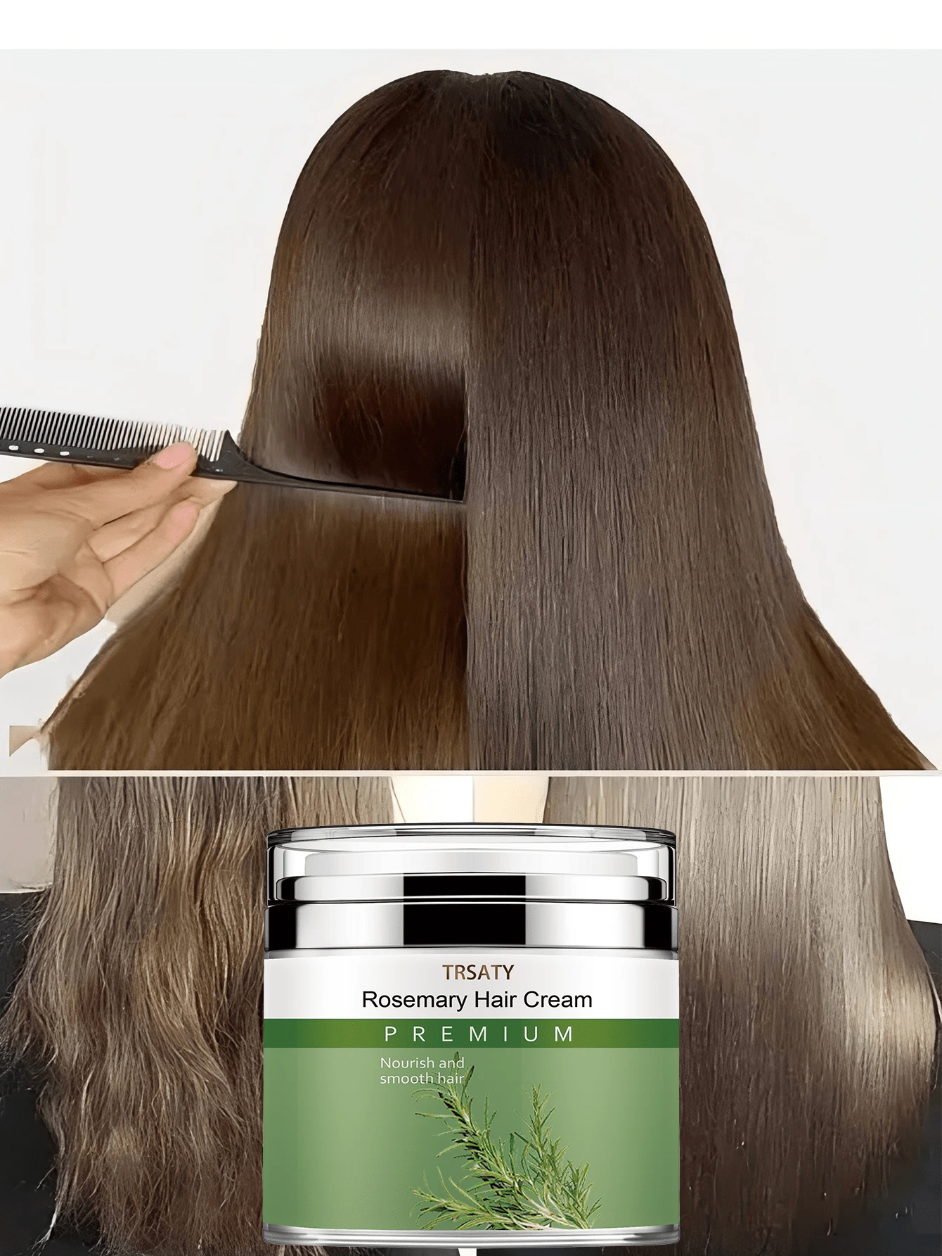 Deep Hydration Frizz Control Anti Static Hair Treatment Cream For Moisturizing Dry Damaged Hair Repair And Smoothing - 彩色 - 查看 1