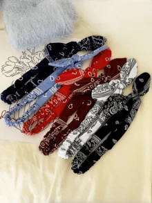 1pc Women's Paisley Pattern Retro Elastic Headband/Headscarf Fall Hair Band Bowknot Hair Accessories Women Bandana Casual Sweatband Autumn Hair Wrap Winter For Vacation Outfits Woman
