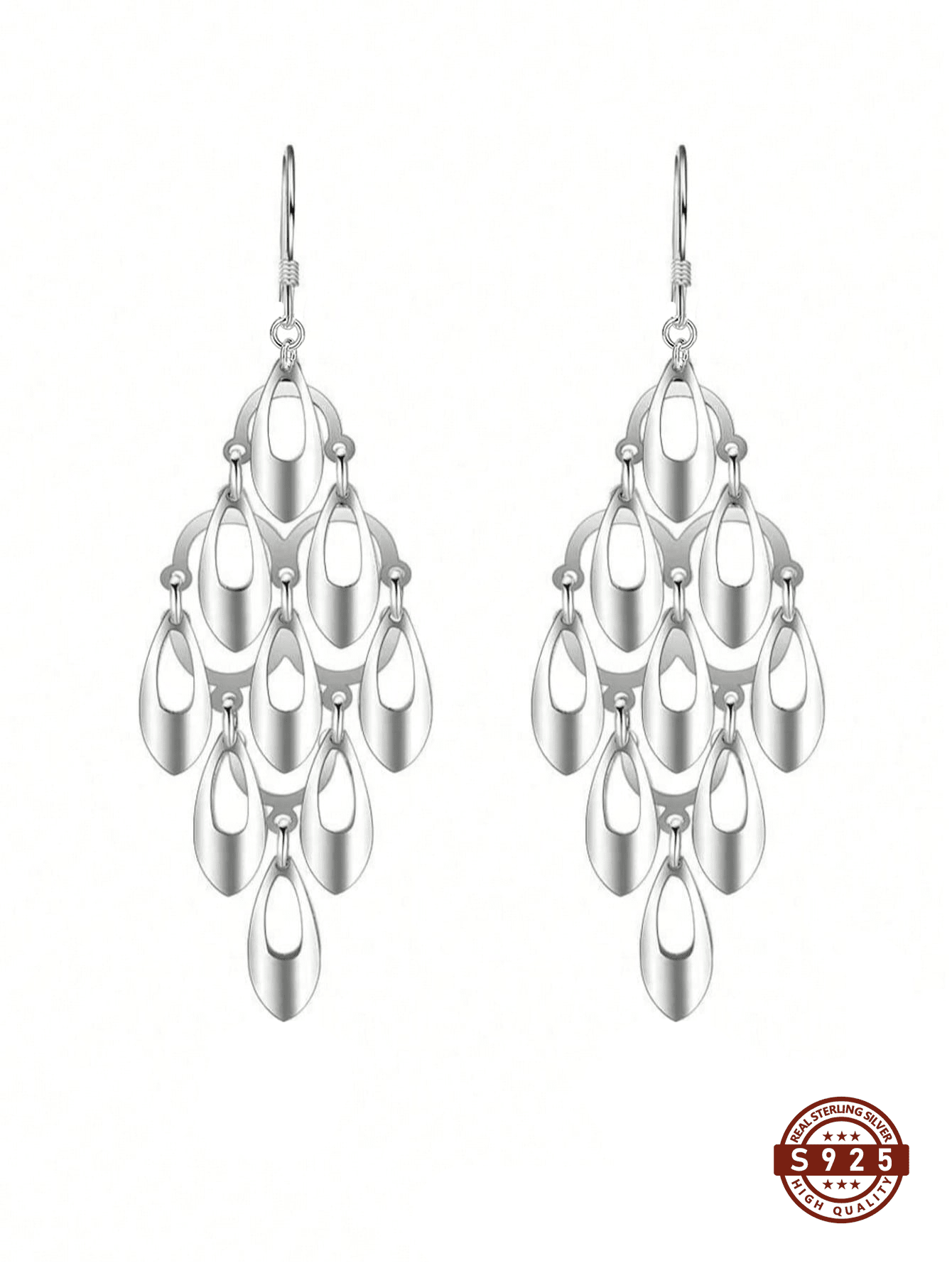 S925 Silver Boho Drop Earrings, Hypoallergenic Everyday Earrings For Women, Ethereal Vacation Dangle Gift With Pouch