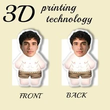 Spersonalizowana poduszka z obrazkiem, uroczy motyw z kreskówki, spersonalizowana poduszka z portretem, druk dwustronny, poduszka na sofę, wyjątkowy prezent urodzinowy, Boże Narodzenie, Halloween, Święto Dziękczynienia, dla rodziny i przyjaciół - Wild Man