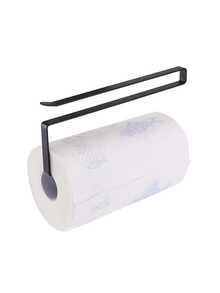 1pc Kitchen Tissue Hanger,Towel Rack, Paper Towel Holder,Wall Mounted For Kitchen 1.1b(MAX) - Black - View 7