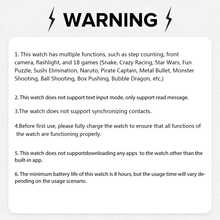 Kids Smart Watch With Camera, Photo Album, 18 Built-In Games, Calculator, Calendar, LED Light - The Perfect Holiday Gift For Children! - Multicolor - View 4