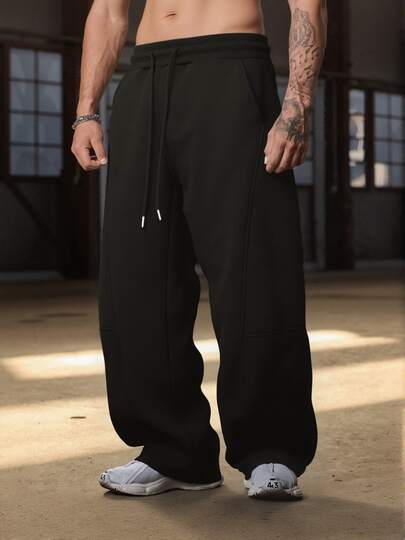 男士户外运动休闲裤，百搭日常简约纯色卫生裤，适合送给老公或男朋友