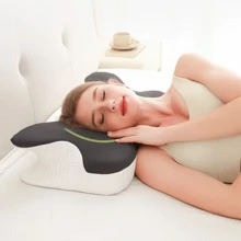 LIPETY Memory Foam-Kissen, Memory Foam-Nackenkissen, ergonomisches Kissen zur Linderung von Nackenschmerzen, Bettkissen zum Schlafen, Nackenkissen für Seiten-, Rücken- und Bauchschläfer, perfekte Wahl für Zuhause oder Urlaubsreisen